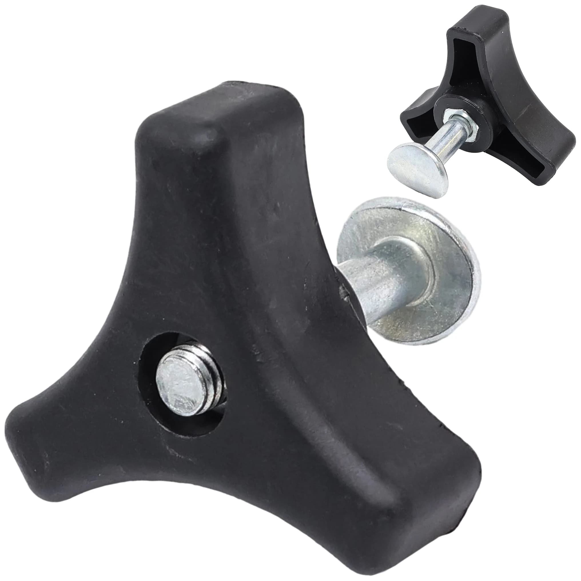 Écrou à ailettes avec vis M8 48mm pour tondeuse à gazon, guidon, scarificateur