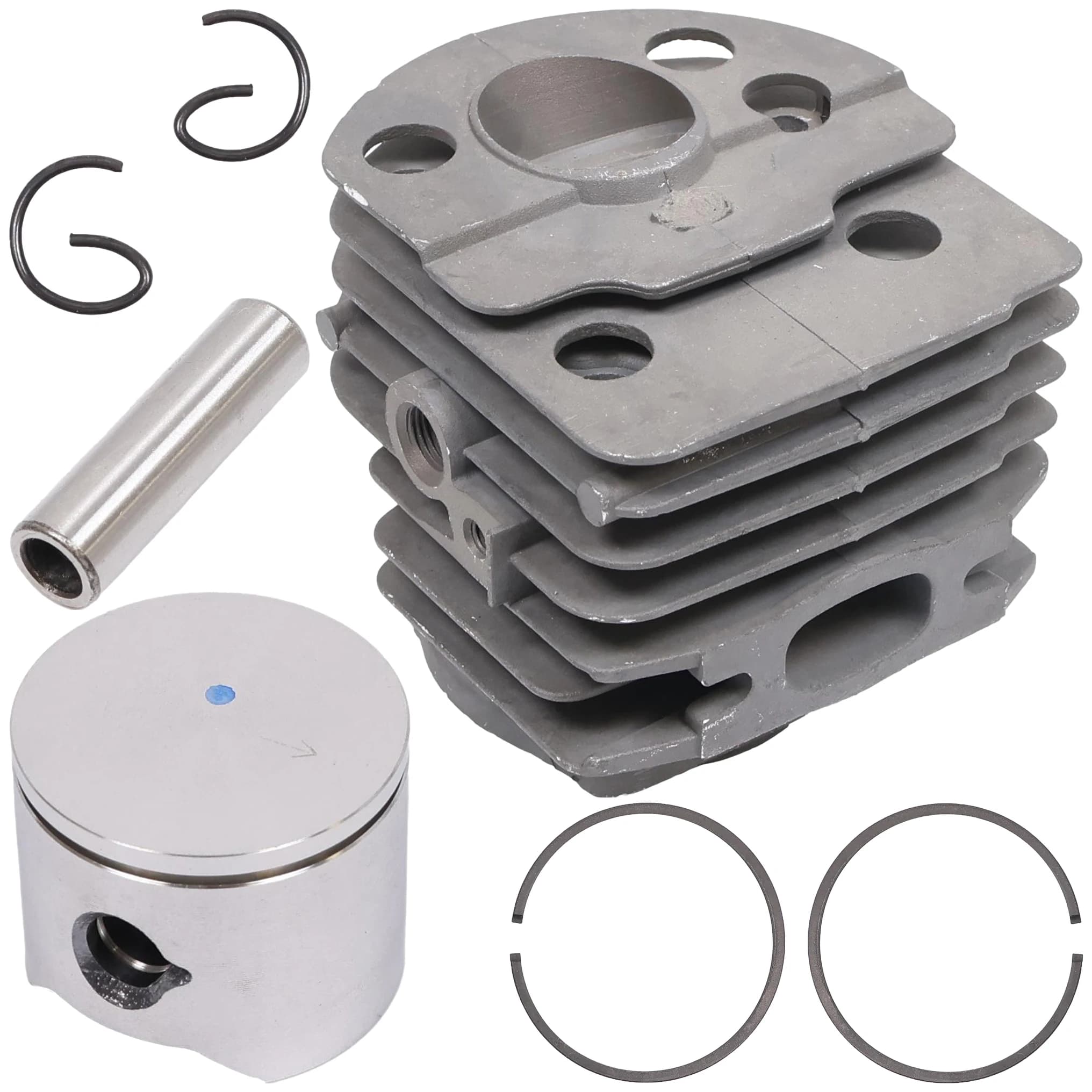 ZYLINDERKIT AVEC PISTON POUR HUSQVARNA 50 51 55 RANCHER 46MM CHROMÉ + JOINT
