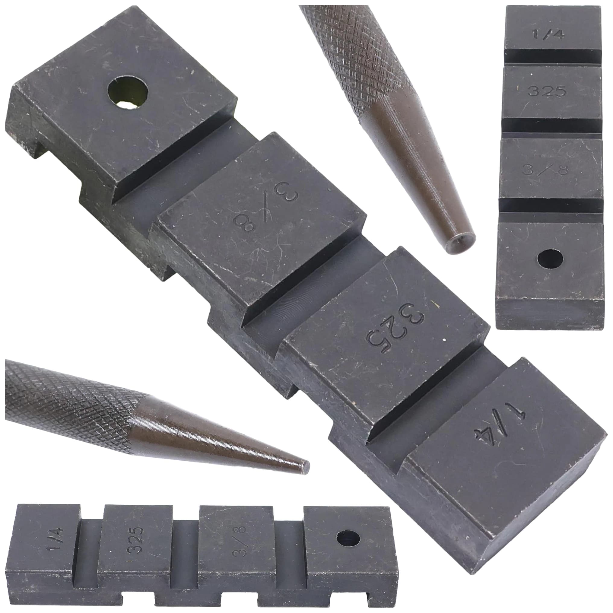 Dérive-chaîne avec enclume pour chaîne de tronçonneuse 3/8" 0,325" 1/4"
