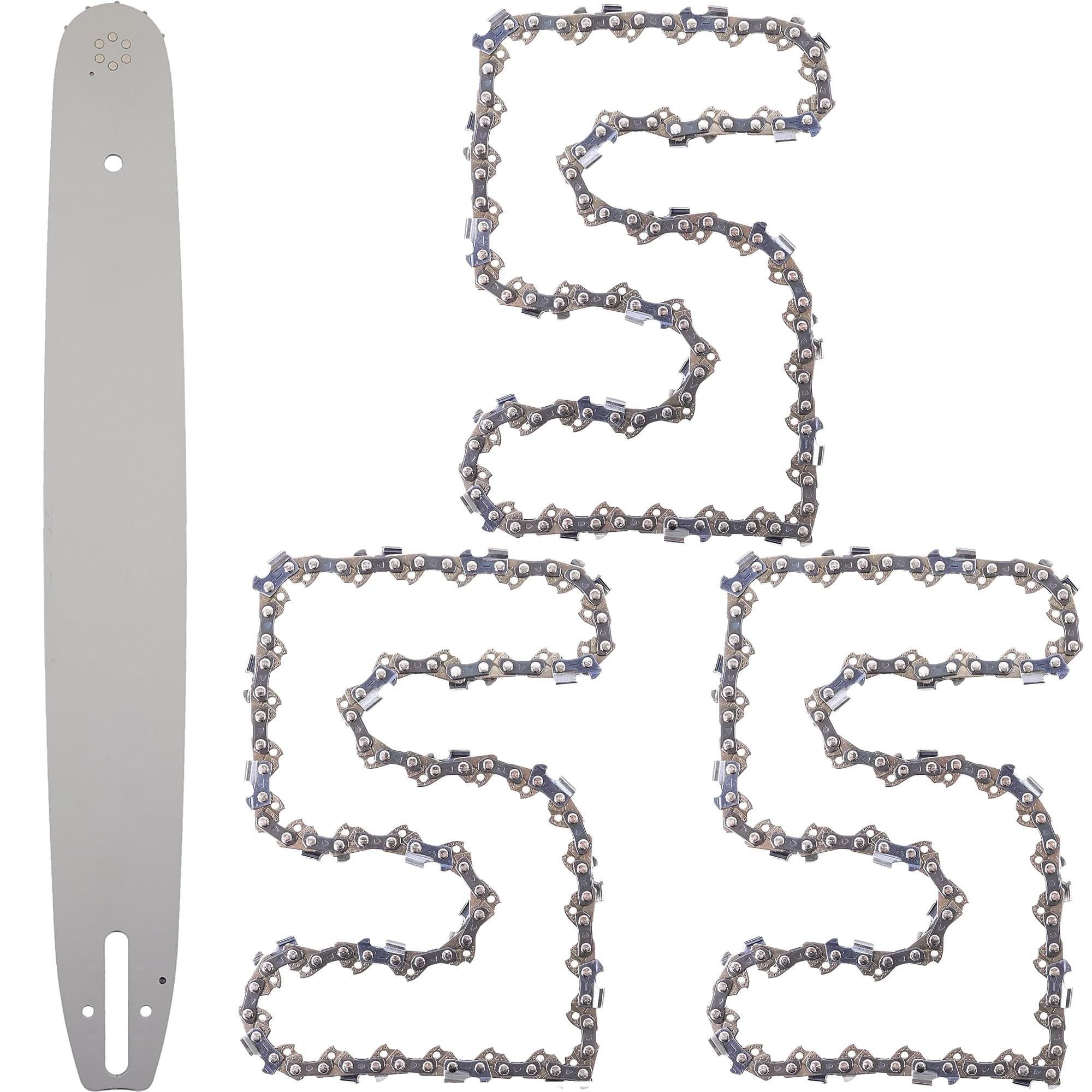 Guide de scie pour Stihl 064, 066 + 3 chaînes de 50cm 20" 1,5mm 3/8" 72TG 11T D025 MAMUTH