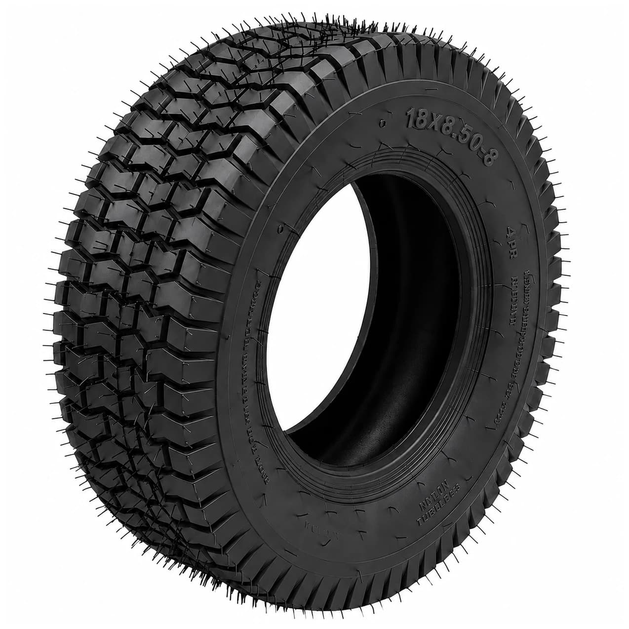 PNEU TUBELESS 18" 18x8.50-8 POUR TONDEUSE DE GAZON TRACTEURS DE JARDIN TONDEUSES