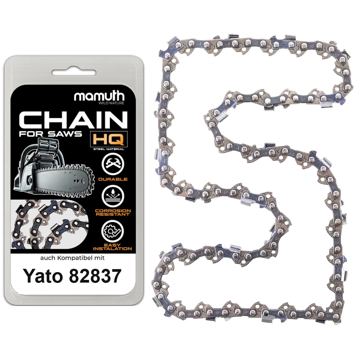 Chaîne de tronçonneuse 20cm 1,3mm 3/8" 33TG pour Yato 82837