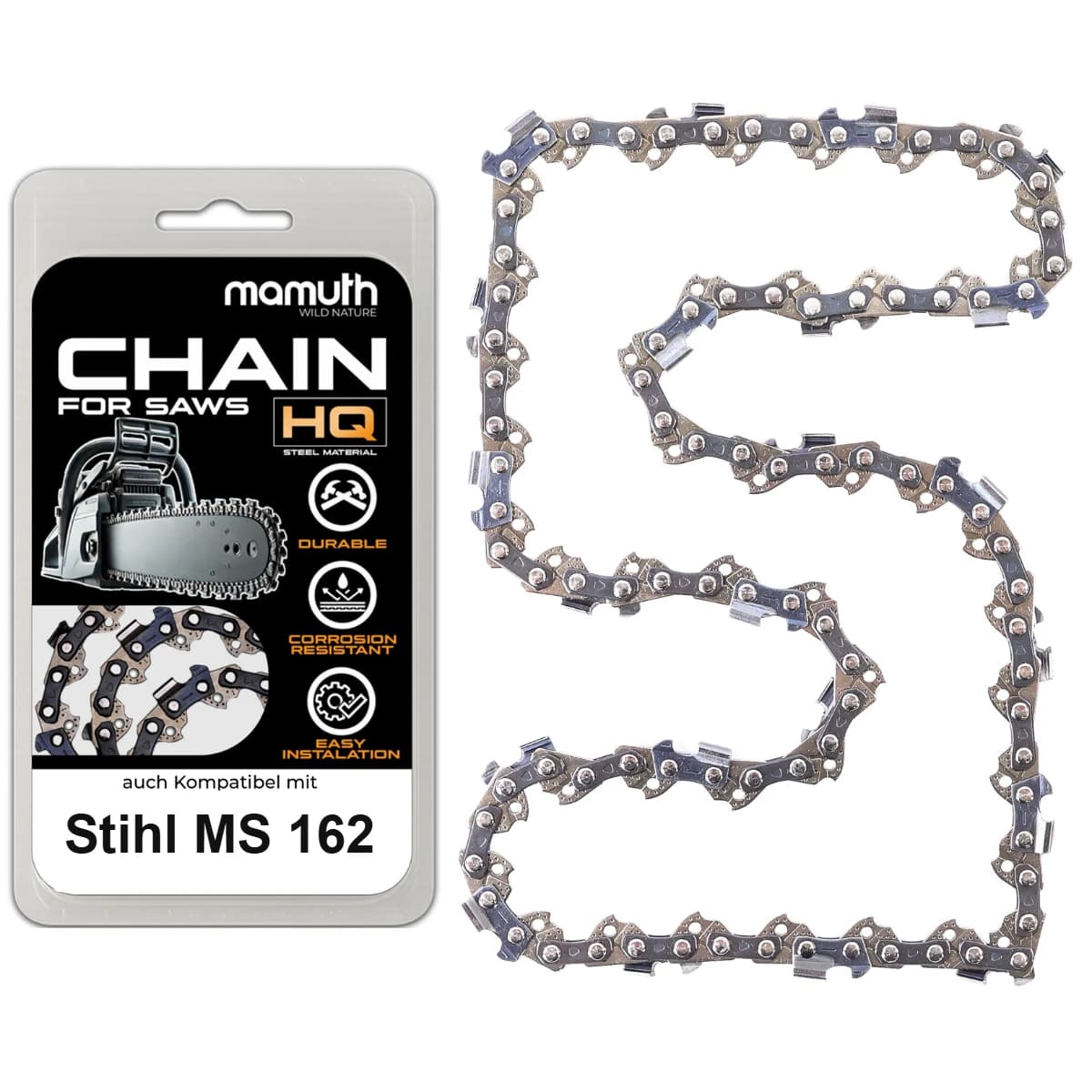 Chaîne de tronçonneuse 35cm 1,1mm 3/8" 50TG pour Stihl MS 162