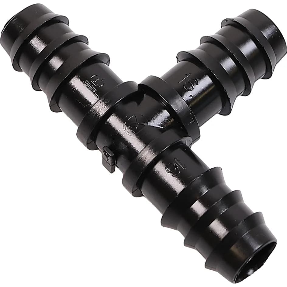 T-Y pour tuyau de goutte-à-goutte, tube de dérivation d'eau 16 mm, lot de 10
