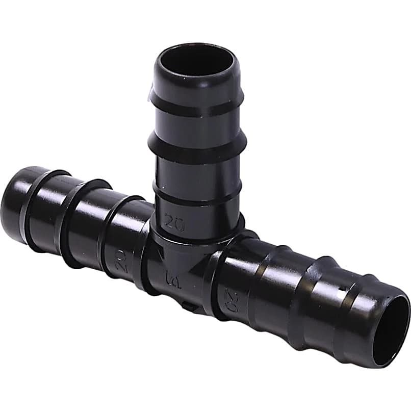 Raccord en T pour tube de goutte-à-goutte 20mm, pour irrigation, lot de 10 connecteurs