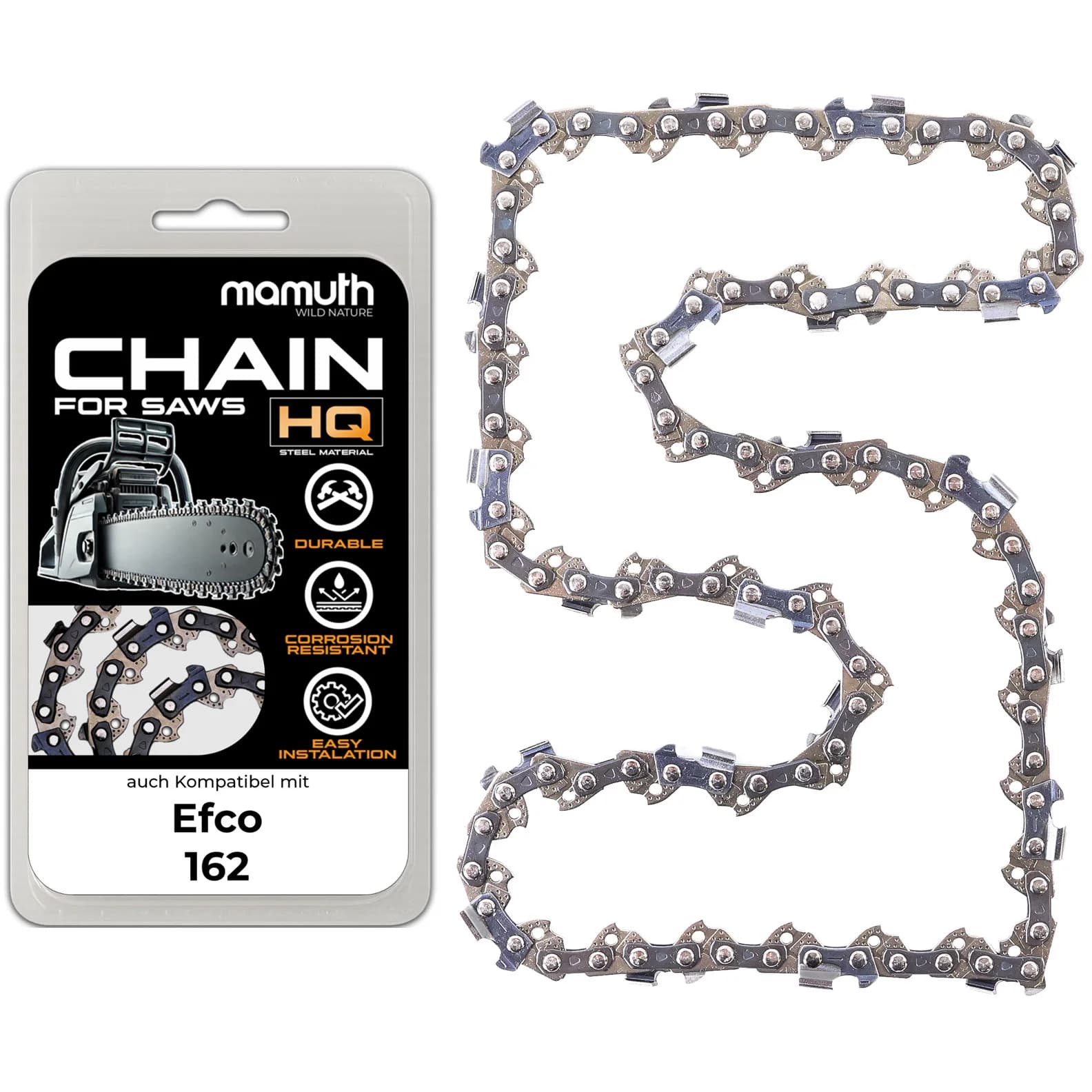 Chaîne pour scie 45cm 1,5mm 0,325" 72TG pour Efco 162