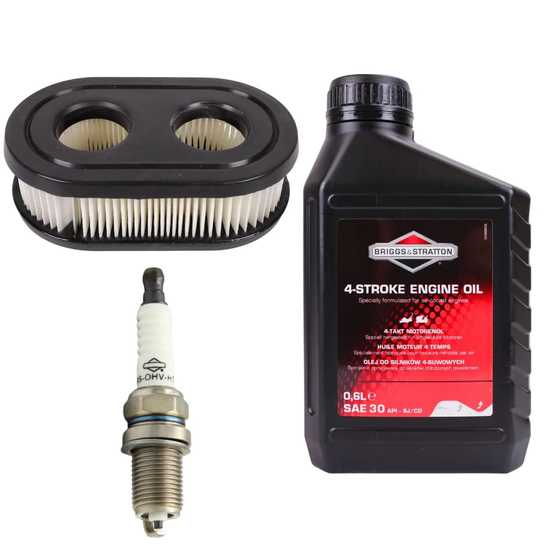 Kit d'entretien pour tondeuse BRIGGS&STRATTON Huile 0,6L + Bougie + Filtre