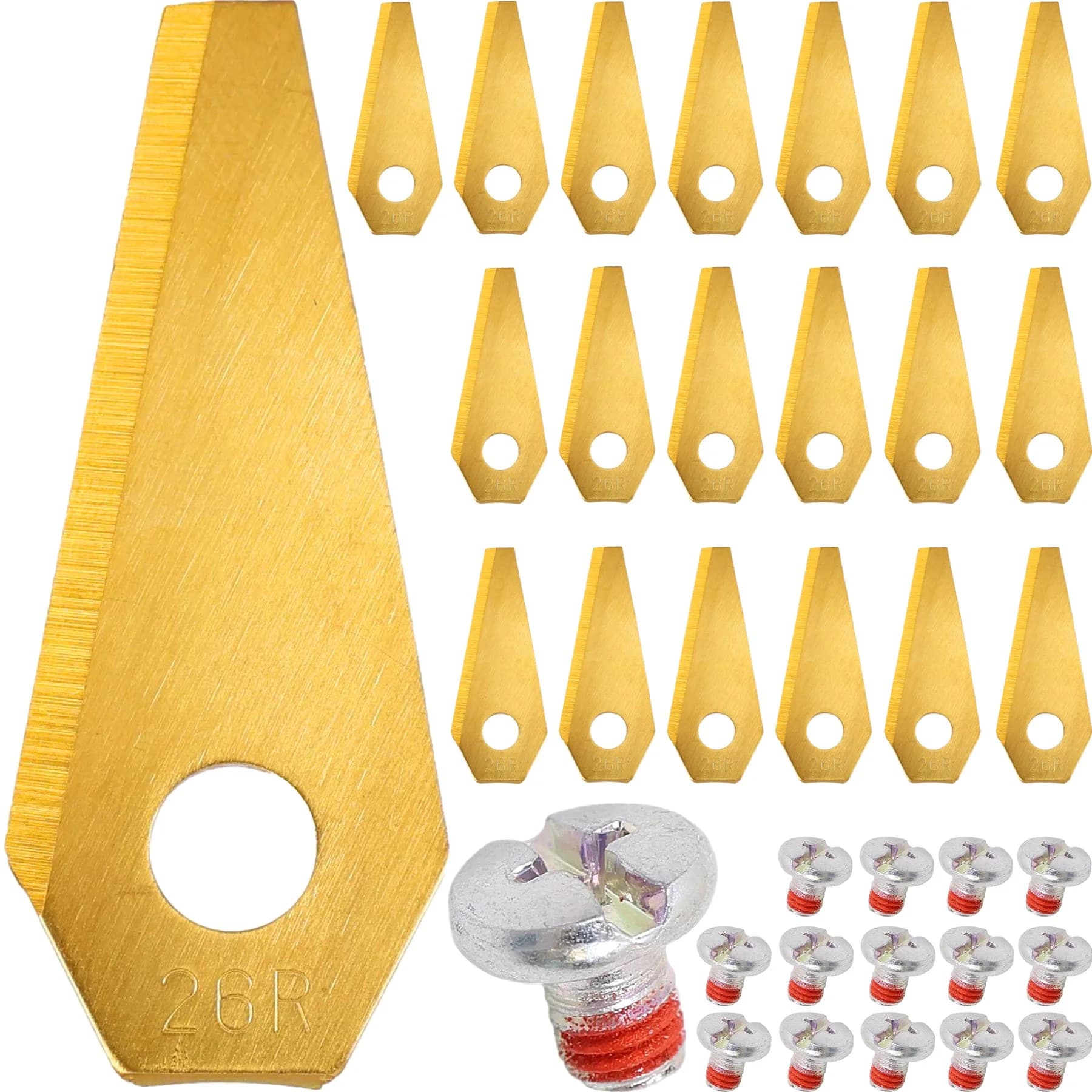30x Lames de rechange 5cm pour robot tondeuse BOSCH Indego M+ 700, S+ 500, 350, 400, 800, 850, 1000, 1300
